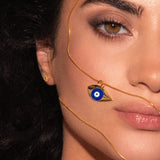 De Evil Eye pendant - gold plated