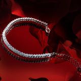 De Aphrodite tennisarmband - silver plated