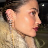 De Freya Climber oorbellen - gold plated