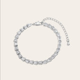 De Grace Tennis armband – silver plated