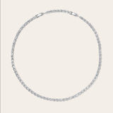 De Lana Tennis ketting - silver plated