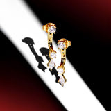 De Candice oorbellen - gold plated
