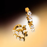 De Celine oorbellen - gold plated