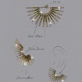 De Raye oorbellen – gold plated