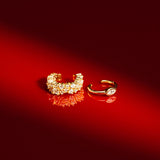 De Venice ear cuff set - gold plated