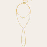 De Verona hand chain - gold plated