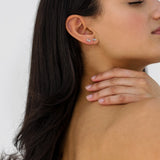 De XO-XO oorknopjes - zilver