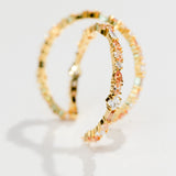 De Adriana champagne oorringen - gold plated