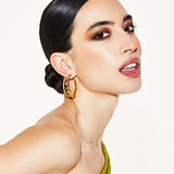 De Adriana oorringen - gold plated