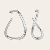 De Bella oorringen - silver plated