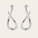 De Bella oorringen - silver plated
