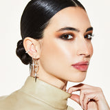 De Serene Beverly oorbellen - zilver