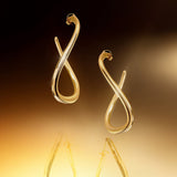 The Bella oorringen - gold plated