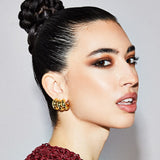 De Chunky oorringen - gold plated
