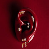 De Lia piercing linkerkant - verguld