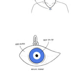 De Evil Eye pendant - gold plated
