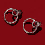 De Infinity oorbellen - zilver