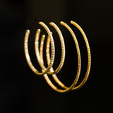 De JLo oorringen XL - gold plated
