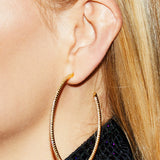 De JLo oorringen XL - gold plated