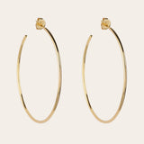 De Essential oorringen - gold plated