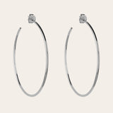 De Essential oorringen - silver plated