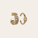 De Venice ear cuff set - gold plated